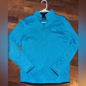 Under Armour Warm Teal Performance quarter zip Pullover Sweater Men’s size M